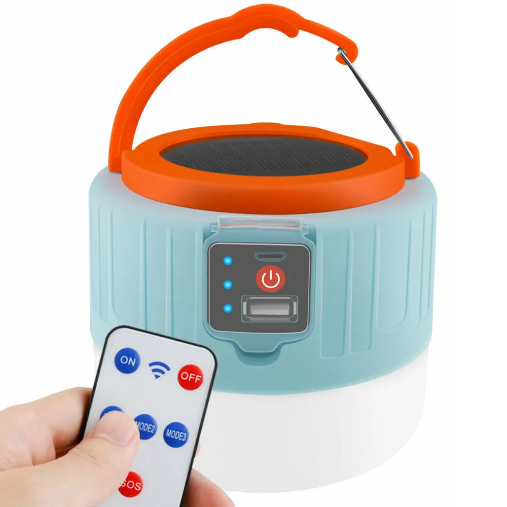 Rechargeable Solar LED Outdoor Camping Lantern Light