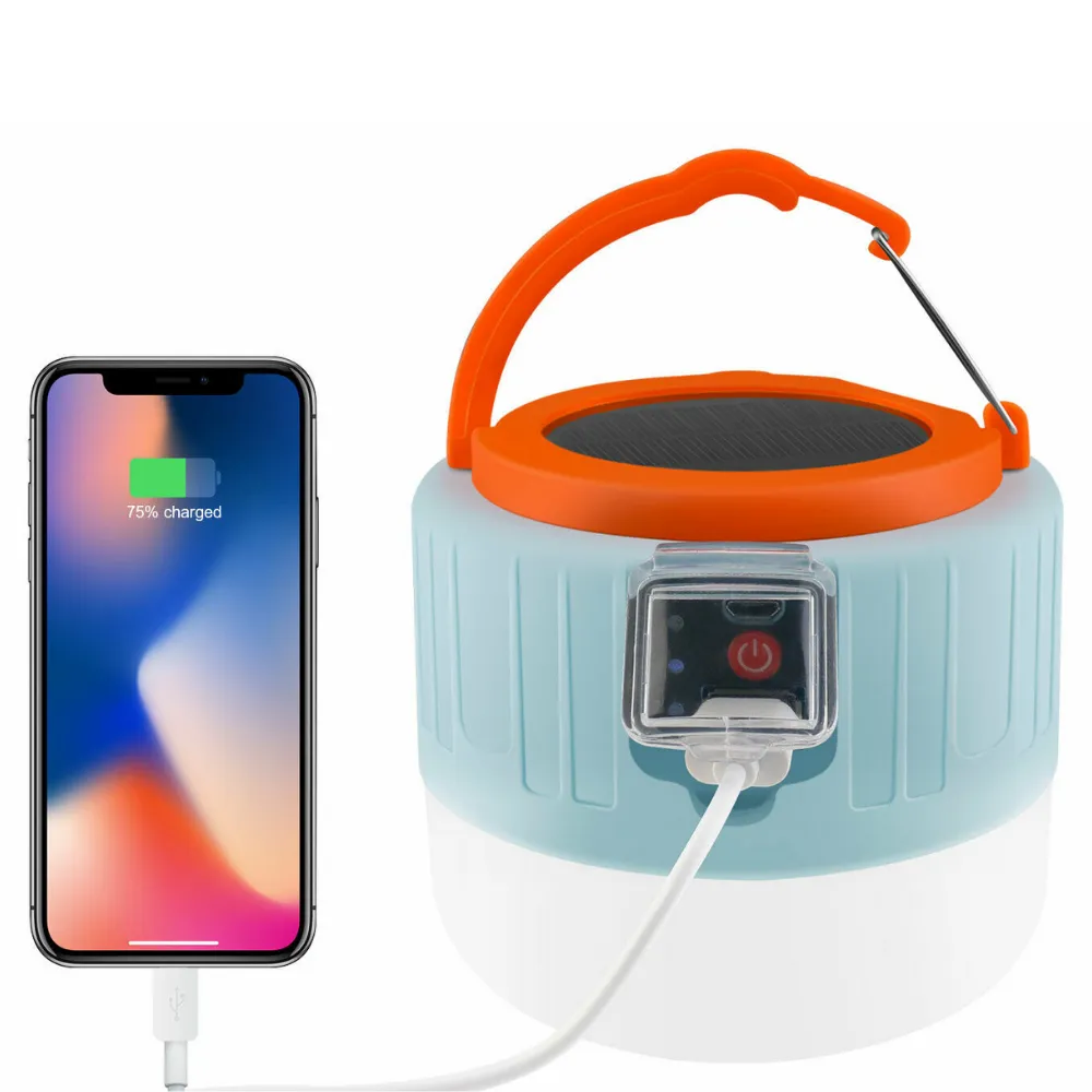 Rechargeable Solar LED Outdoor Camping Lantern Light