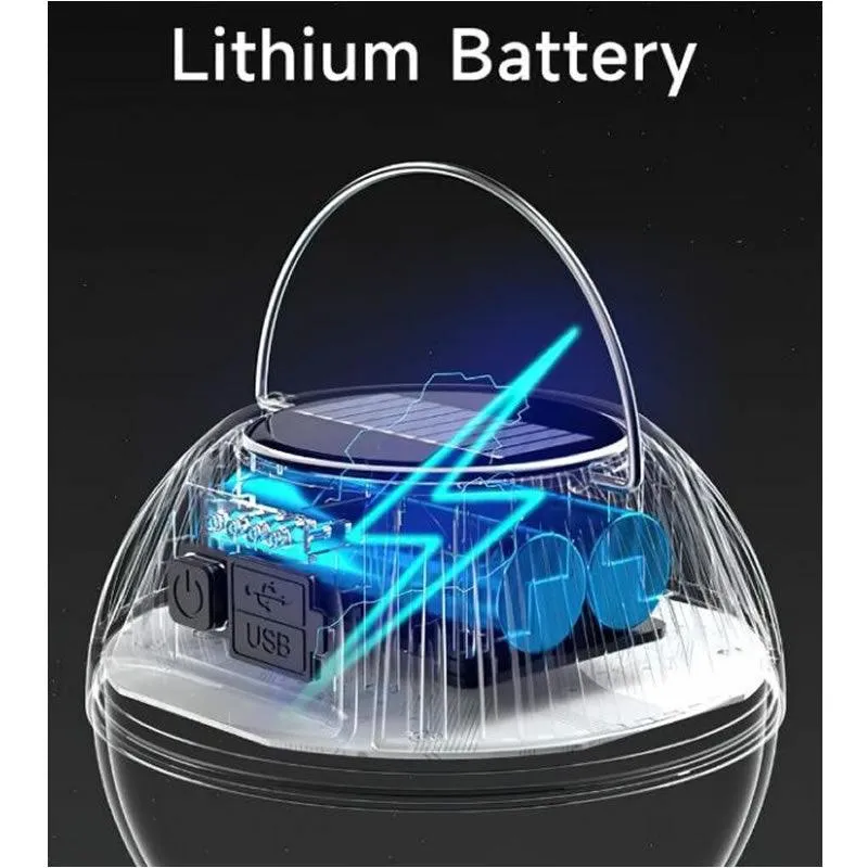 Rechargeable Solar Light Fa-Hk999 Black