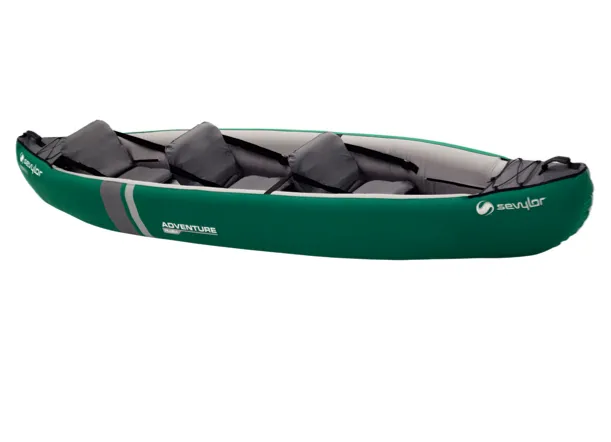 Sevylor Adventure Plus Inflatable Kayak - 2   1 Person with Bravo Paddles & Pump  & 2 x Baltic Canoe Buoyancy Aids - New 2023 Model - In Stock