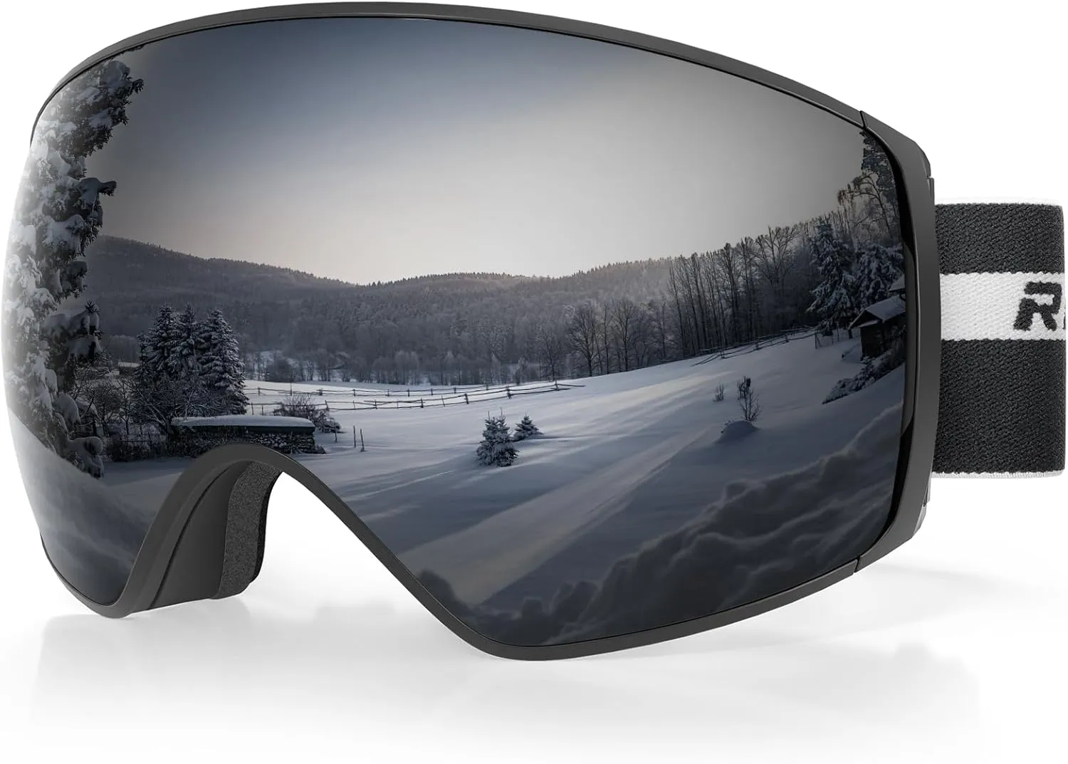 Ski Goggles Pro for Men Women, Magnetic Ski Goggles With Detachable Anti Fog Lens 100% UV Protection OTG Ski Goggles