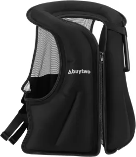 Snorkel Vests for Adults, Abuytwo Inflatable Snorkeling Vest Adjustable Waist-belt Swim Vest Snorkel Jacket Buoyancy Vest