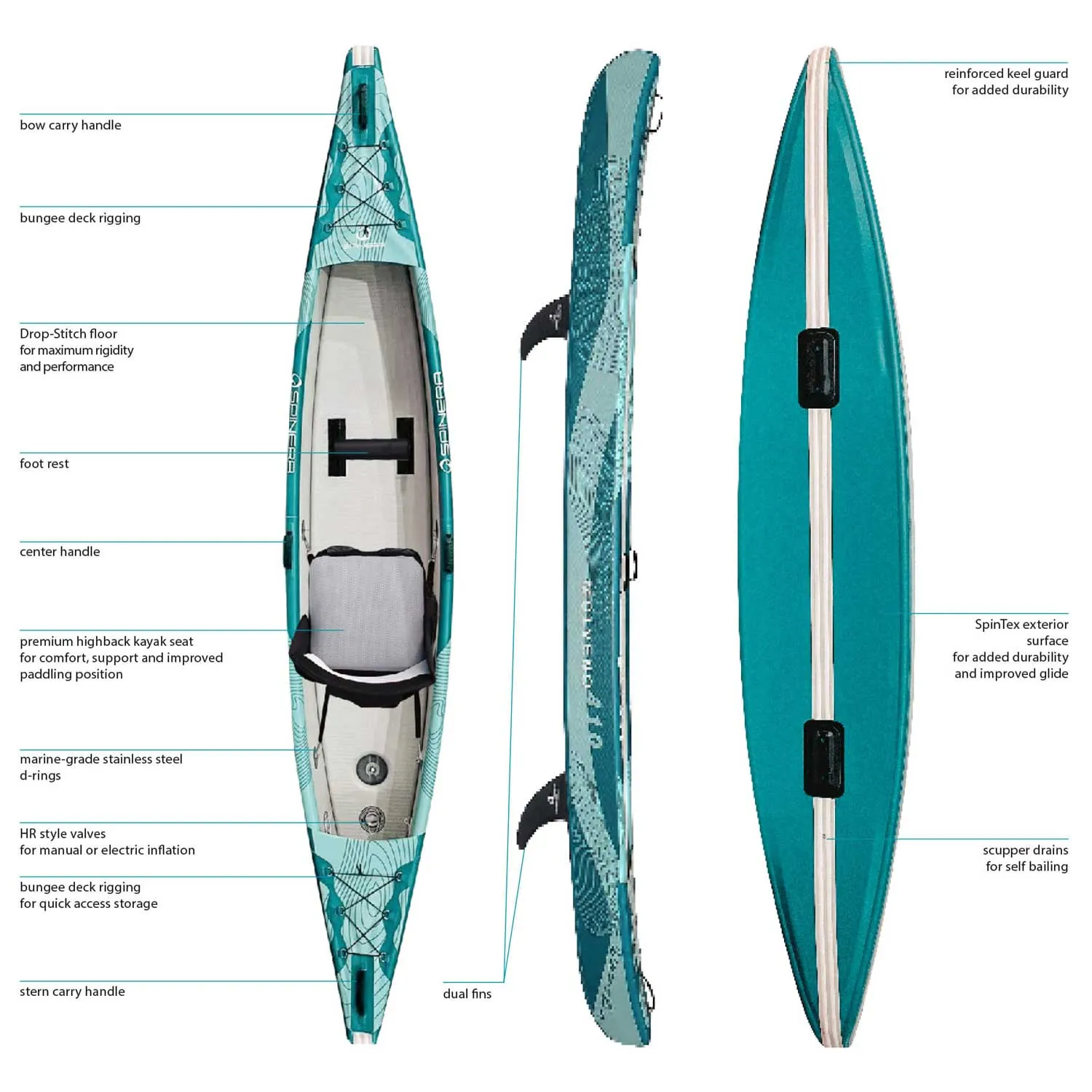 Spinera Molveno 140 Inflatable Kayak