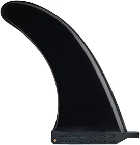Surfboard Tail Thruster 9 Inch SUP Surf Fins Detachable PVC Single Center Fin for Surfboard Longboard Paddleboard for Surfboard Modification (Color : Black)