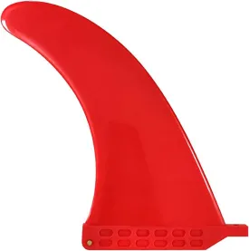 Surfboard Tail Thruster 9 Inch SUP Surf Fins Detachable PVC Single Center Fin for Surfboard Longboard Paddleboard for Surfboard Modification (Color : Red)