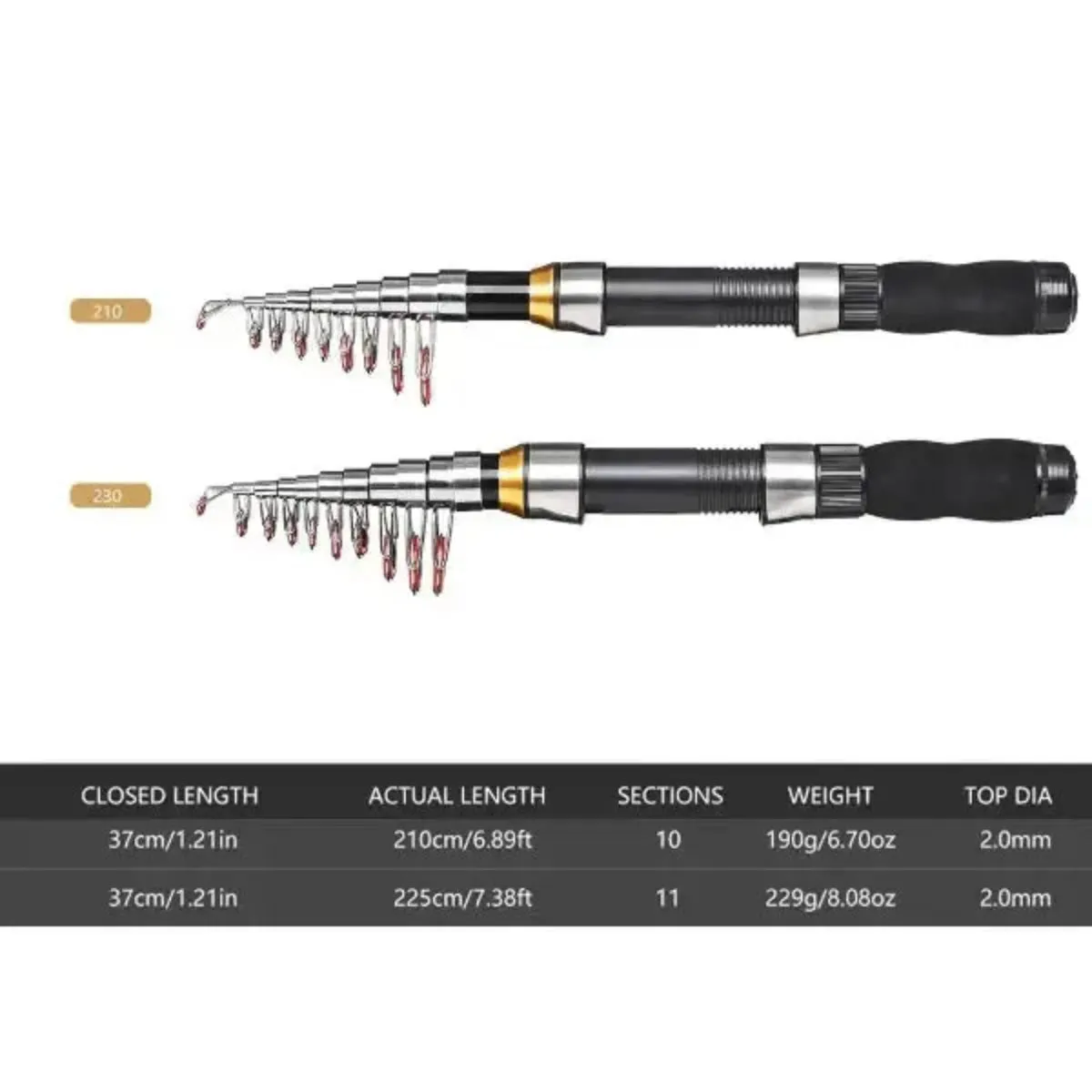 Telescopic Carbon Fiber fishing Rod