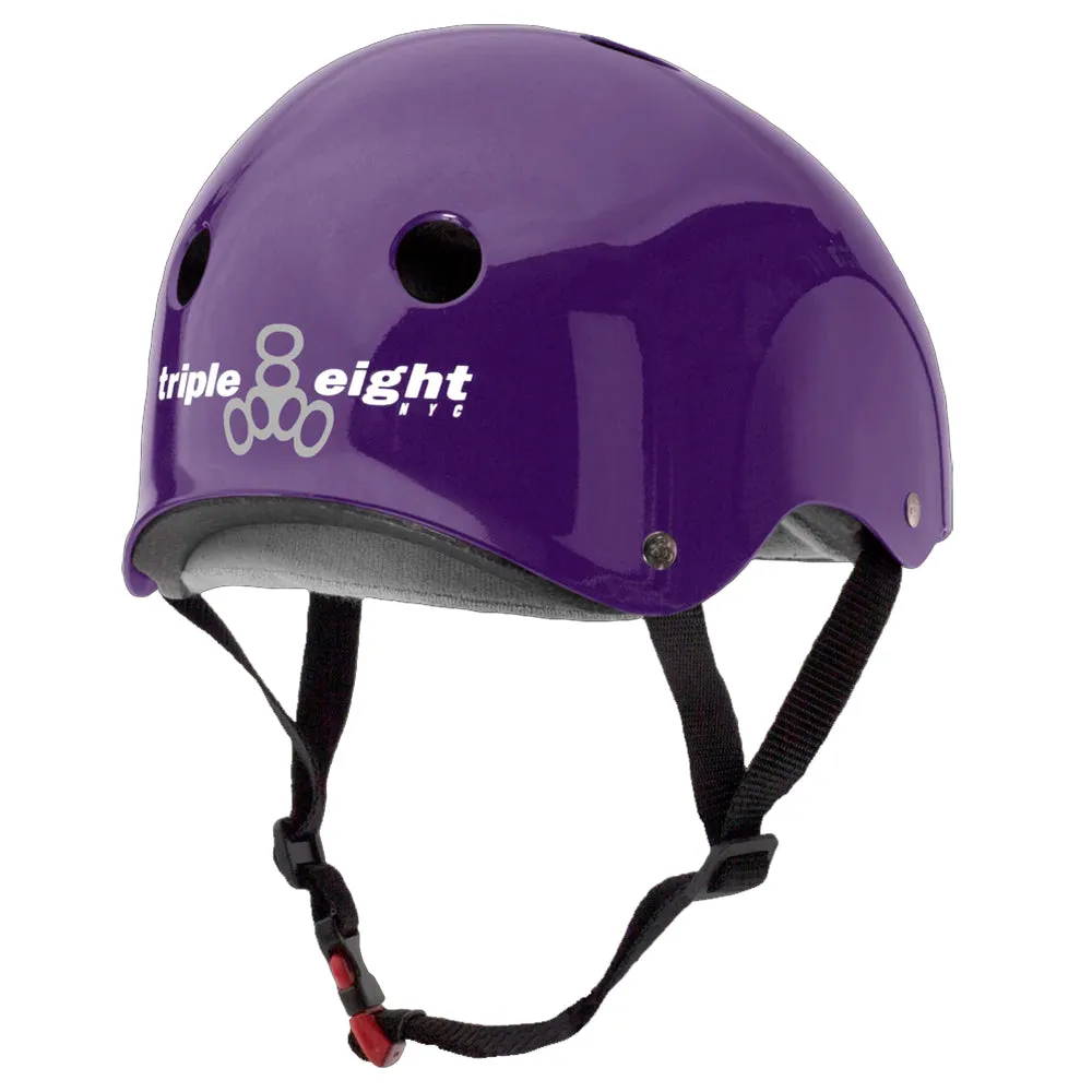 Triple Eight The Certified Sweatsaver Purple Glossy Helmet