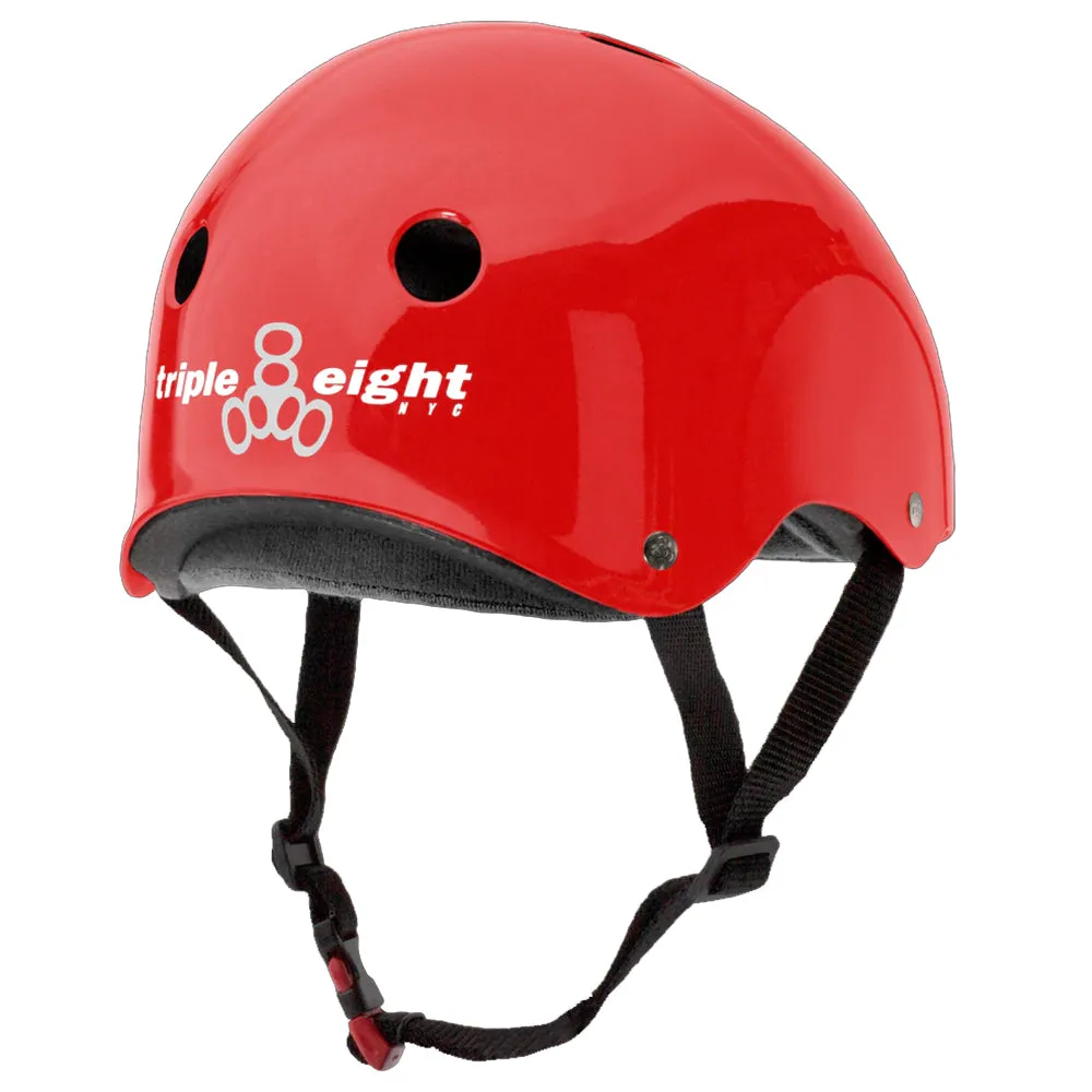Triple Eight The Certified Sweatsaver Red Glossy Helmet