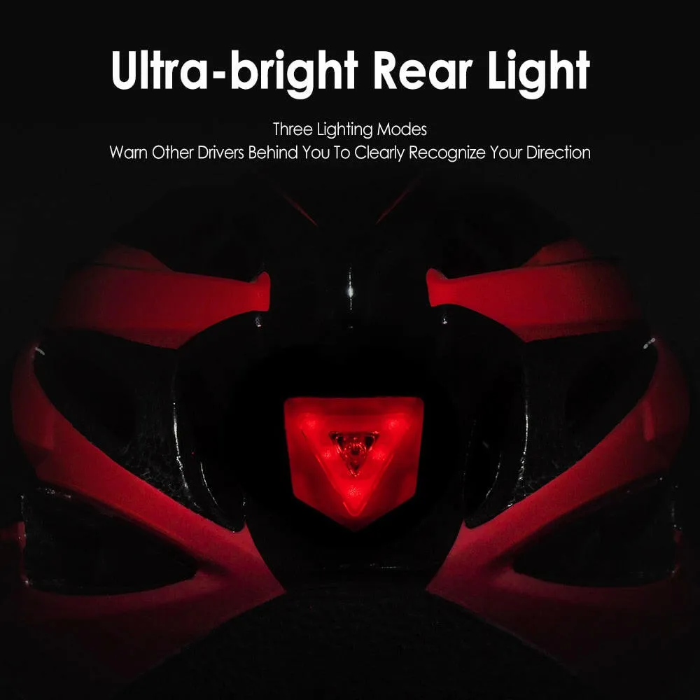 VICTGOAL Adults Bike Helmet Visor LED Rear Light Men Women Cycling Helmet Road Bicycle Helmets MTB E-Bike Scotter Headgear M/L