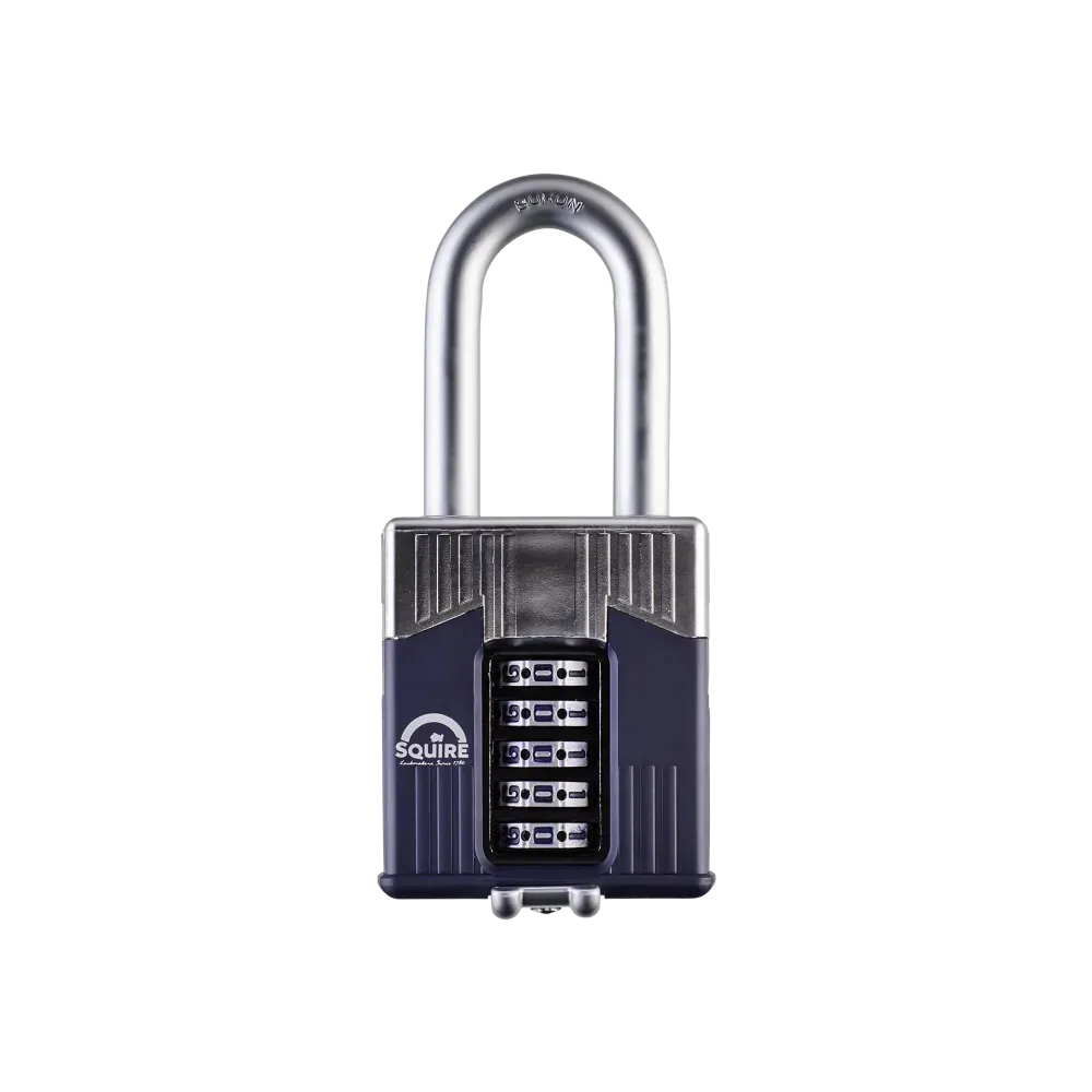 Warrior® Open Long Shackle Combination Padlock | Boron Steel | Combi 65/2.5
