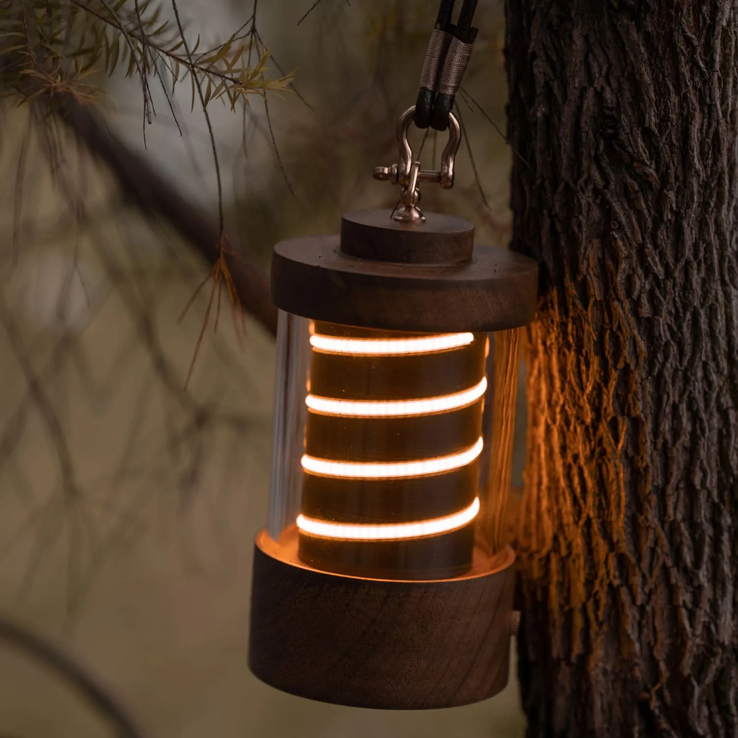 Wooden LED Camping Lantern - Portable Lantern