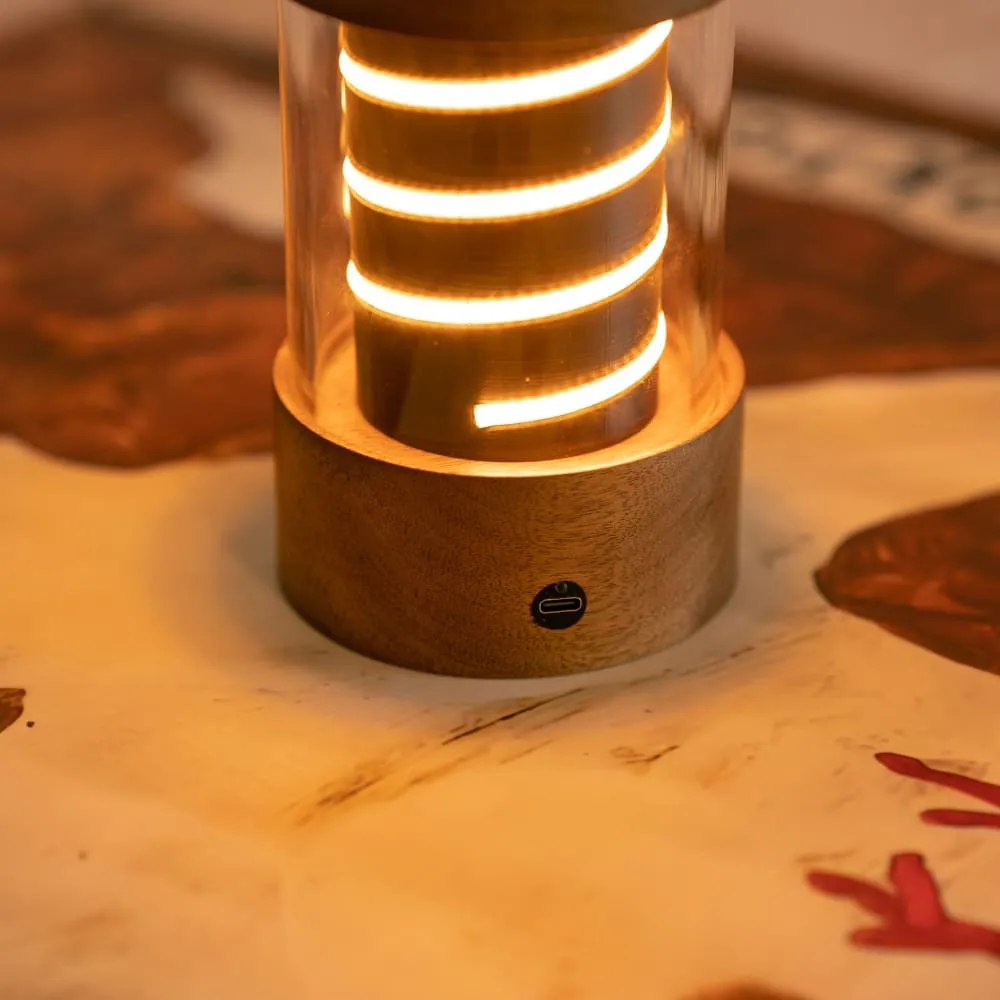 Wooden LED Camping Lantern - Portable Lantern