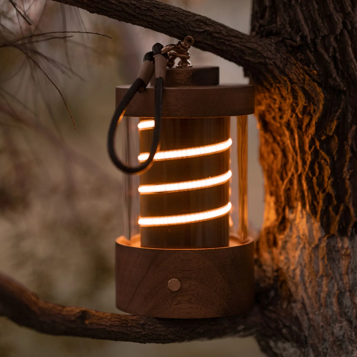Wooden LED Camping Lantern - Portable Lantern