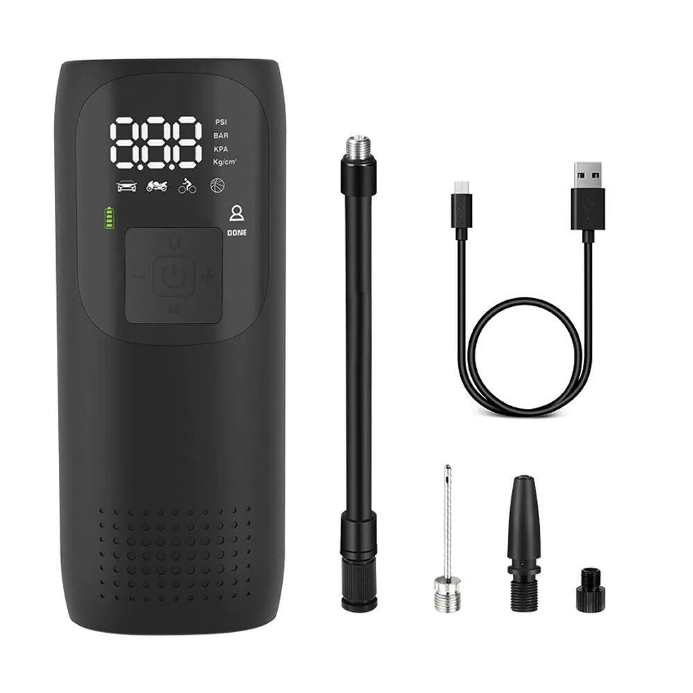 Woowind LP3 Tire Inflator and Mini Bike Pump, Portable Air Compressor for Car, Bike, motorcycle, 150 PSI, Auto Shut-Off
