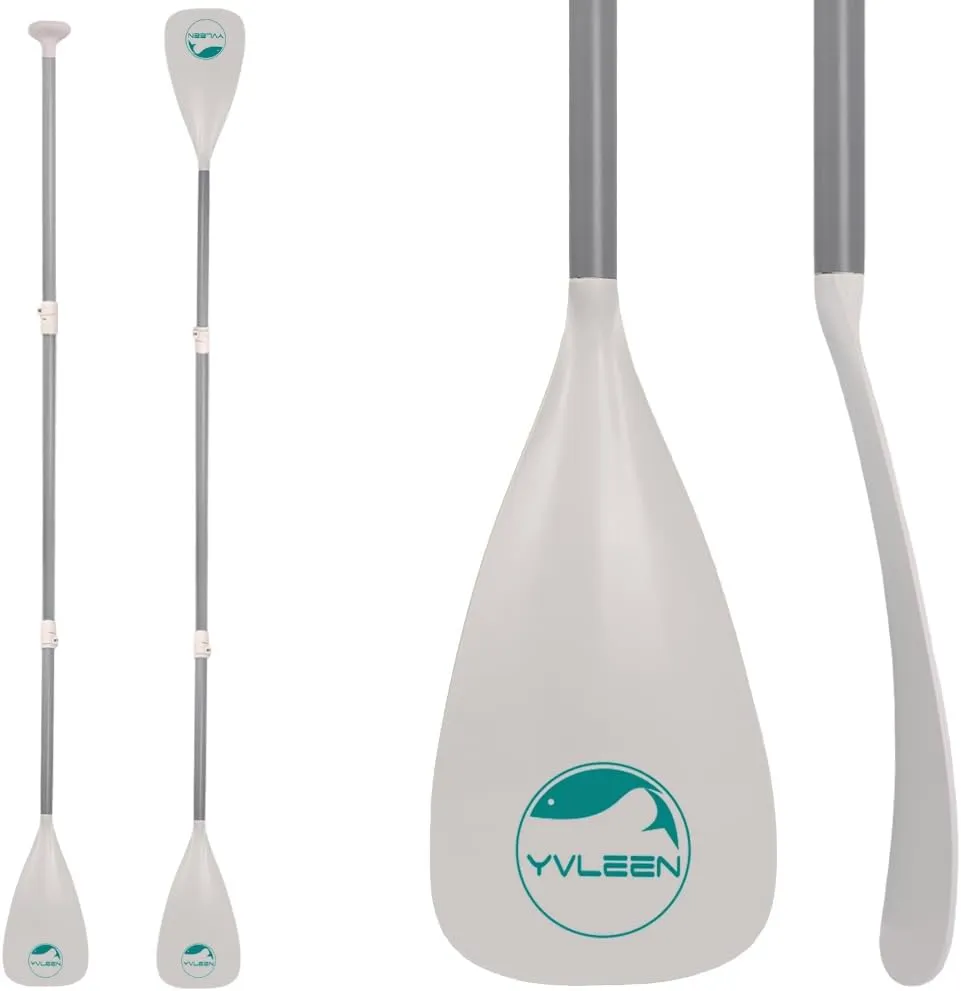 YVLEEN SUP Paddle Board PaddleStand up Paddleboard Paddles Adjustable Aluminum 4-Piece Floating Kayak PaddleConvertible Paddle